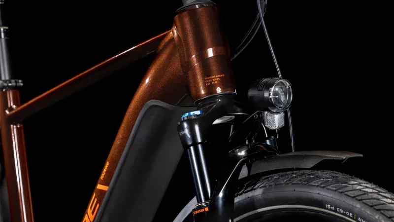 Cube Touring Hybrid Pro 625 Electric Hybrid Bike 2025 in Cinnamon/Orange-5