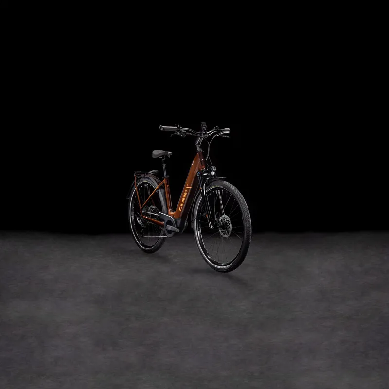 Cube Touring Easy Entry Hybrid Pro 625 Electric Hybrid Bike 2025 in Cinnamon/Orange-6