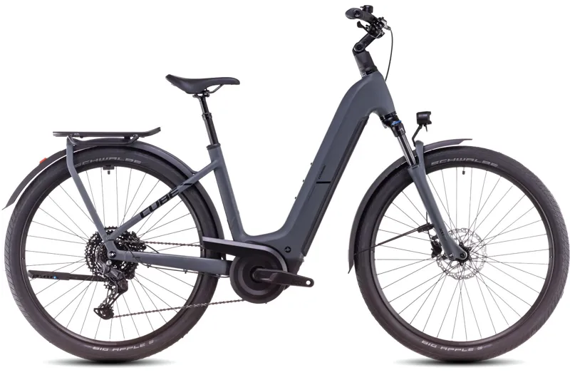 Cube Kathmandu Easy Entry Hybrid One 800 Electric Hybrid Bike 2025 in Shadow Grey