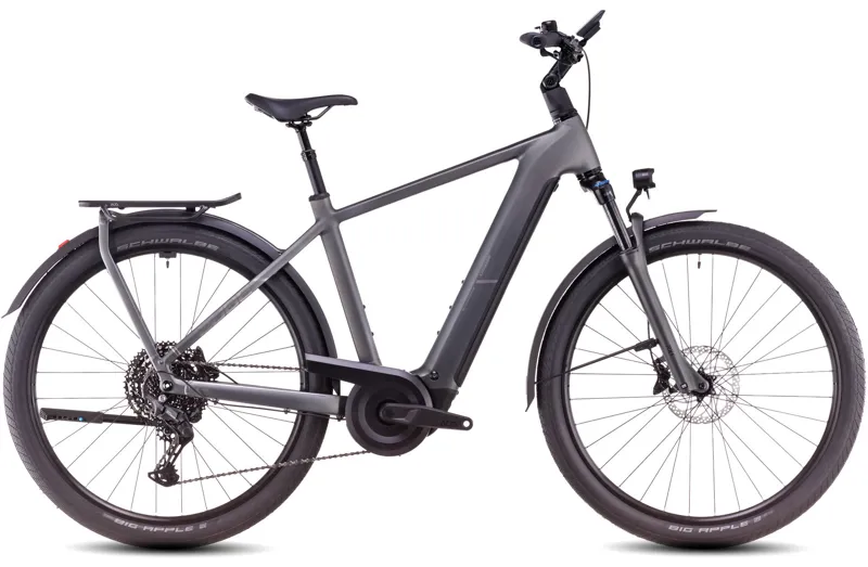 Cube Kathmandu Hybrid Pro 800 Electric Hybrid Bike 2025 in Slabgrey/Chrome