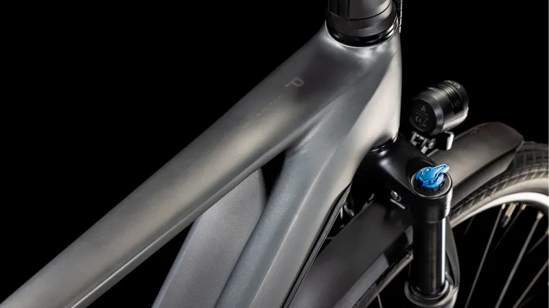 Cube Kathmandu Hybrid Pro 800 Electric Hybrid Bike 2025 in Slabgrey/Chrome-2