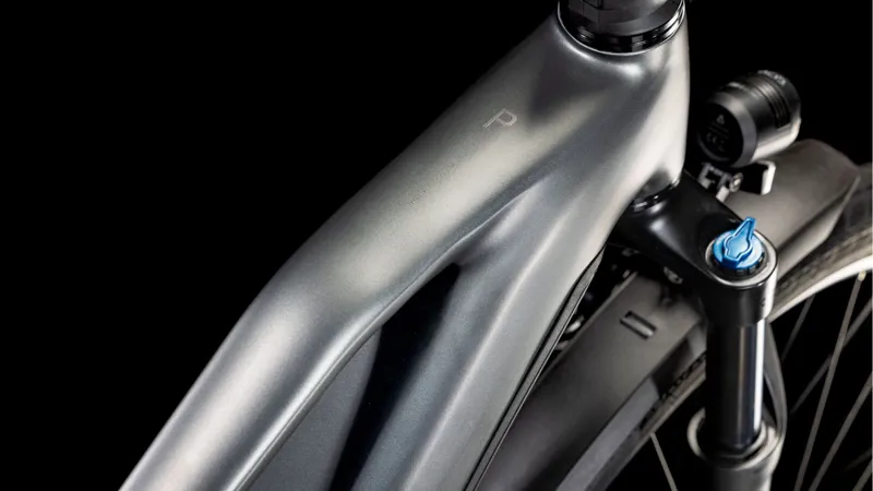 Cube Kathmandu Trapeze Hybrid Pro 800 Electric Hybrid Bike 2025 in Slab Grey/Chrome-1