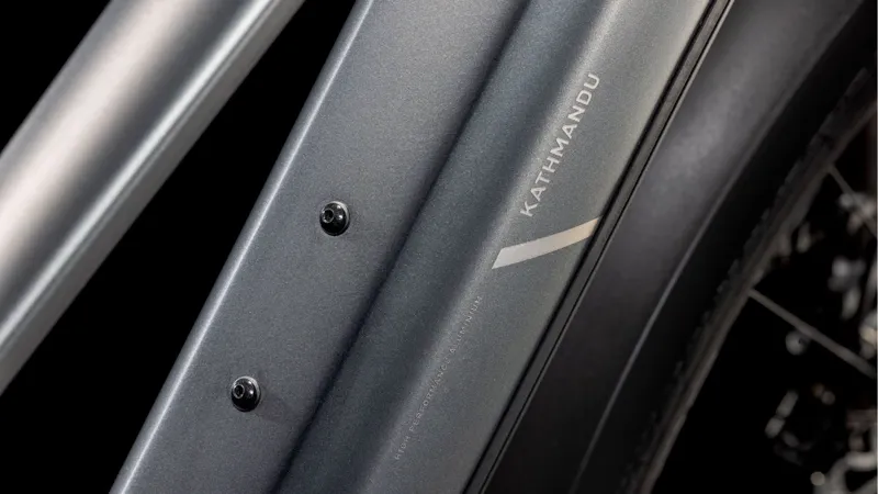 Cube Kathmandu Trapeze Hybrid Pro 800 Electric Hybrid Bike 2025 in Slab Grey/Chrome-2