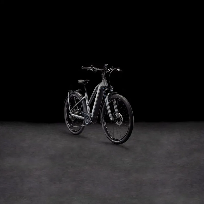 Cube Kathmandu Trapeze Hybrid Pro 800 Electric Hybrid Bike 2025 in Slab Grey/Chrome-7