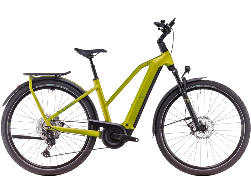 Cube Kathmandu Hybrid Exc 800 Trapeze Electric Hybrid Bike 2025 in Lizard Juniper