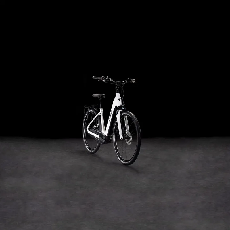 Cube Supreme Easy Entry Hybrid Comfort One 500 Electric Hybrid Bike 2025 in Metallic White-6