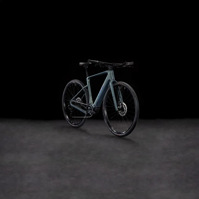 Cube Nulane Hybrid C:62 Race 400X Electric Hybrid Bike 2025 in Sage Brushed Green-6