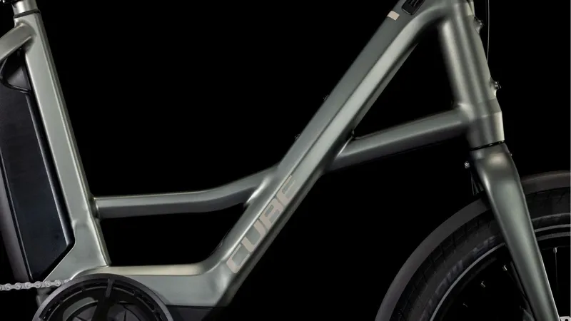 Cube Compact Hybrid Comfort 500 Electric Bike 2025 in Flash Grey/Smoke-4