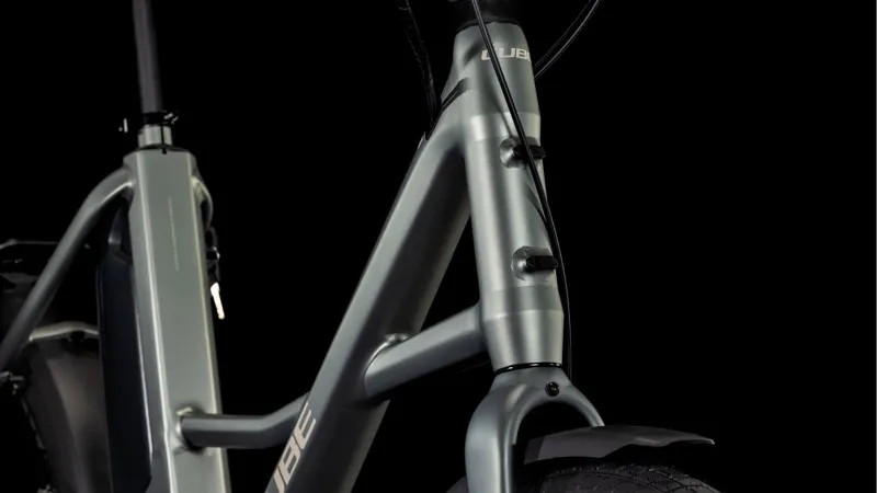 Cube Compact Hybrid Comfort 500 Electric Bike 2025 in Flash Grey/Smoke-5