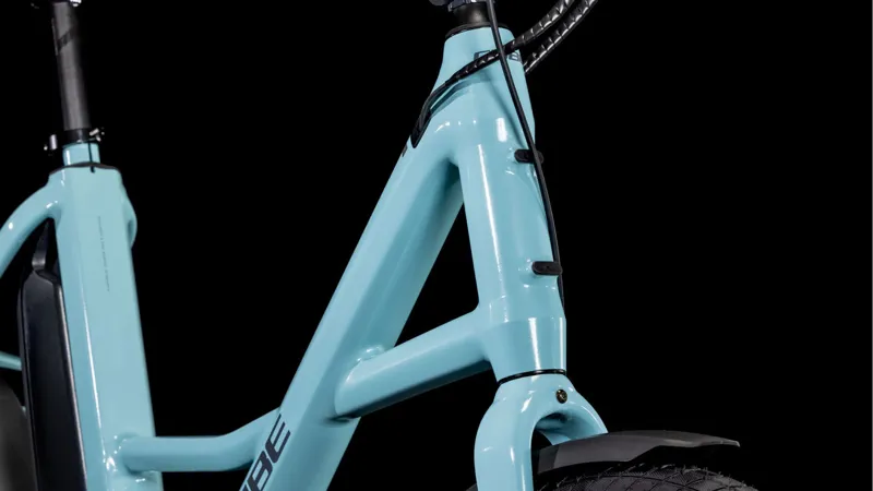 Cube Compact Hybrid Comfort 500 Electric Bike 2025 in Arubablue/Reflex-4