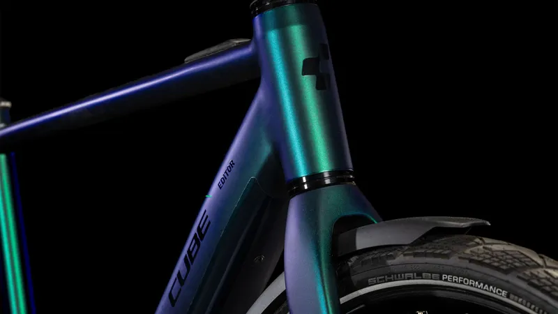 Cube Editor Hybrid SLT FE 400x Electric Hybrid Bike 2025 in Goblin/Glossy-5