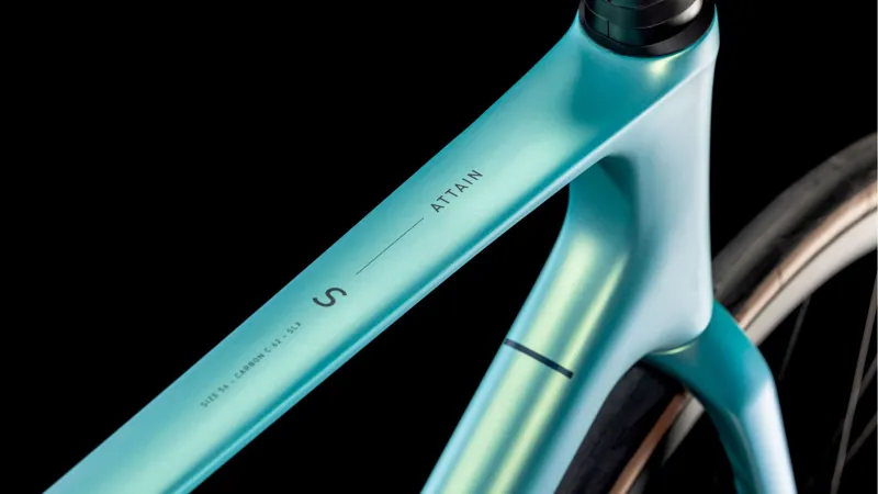 Cube Attain c:62 SLX Road Bike 2025 in Lagoon black-3