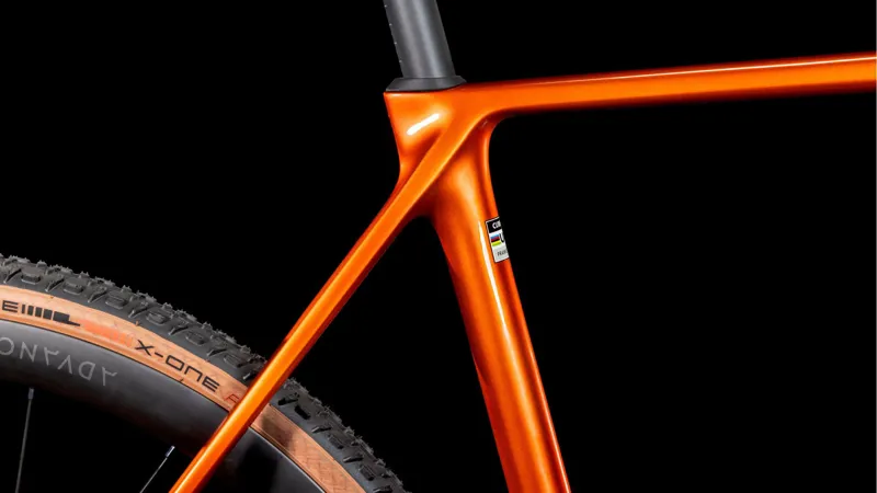 Cube Cross Race C:62 SLX 2025 Cyclocross Bike 2025 in Electric Orange/White-4