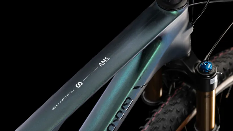 Cube AMS Zero99 c:68x SLX 29 Full Suspension Mountain Bike 2026 in Liquid Goblin/White-1