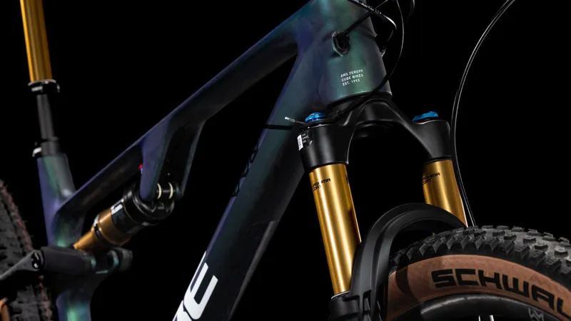 Cube AMS Zero99 c:68x SLX 29 Full Suspension Mountain Bike 2026 in Liquid Goblin/White-6