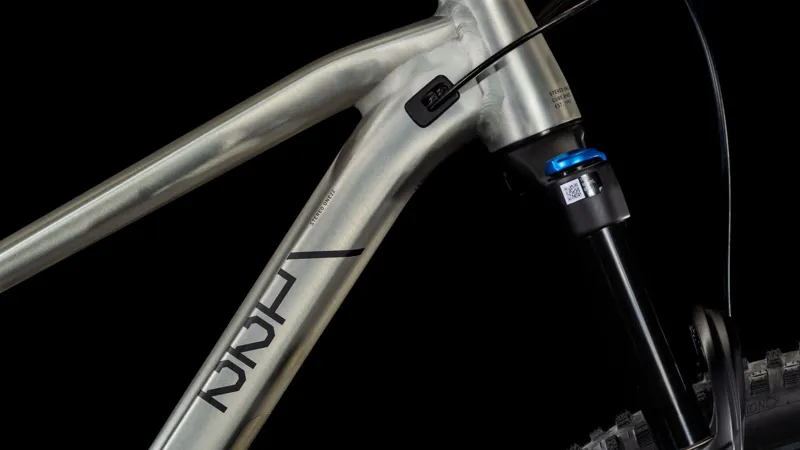 Cube Stereo ONE22 Race Full Suspension Mountain Bike 2025 in Raw Metal/Black-2