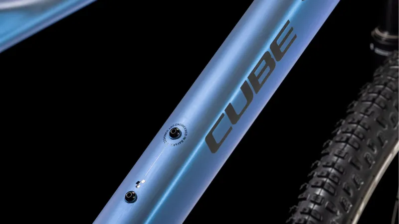 Cube Reaction SLX Hardtail Mountain Bike 2025 in haze blue reflect-3