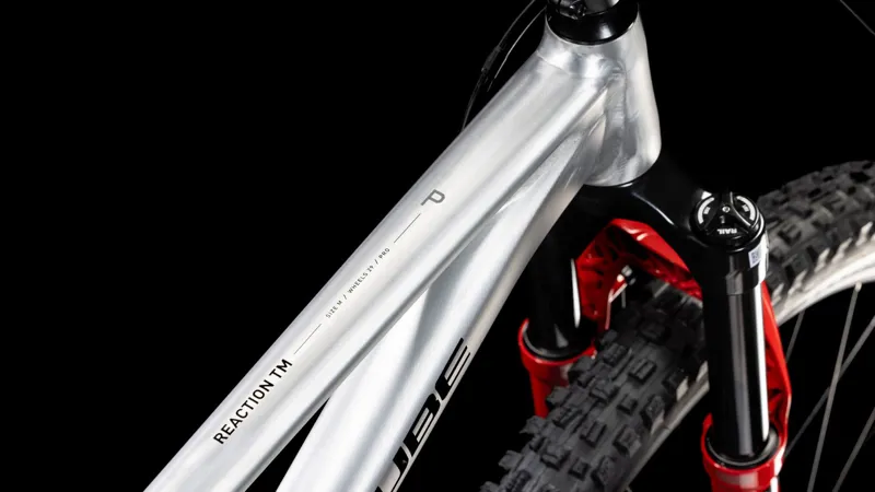 Cube Reaction TM Pro Trail Hardtail Mountain Bike 2025 in Rawmetal/Reflect-1