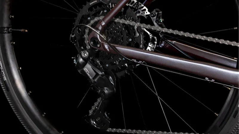 Cube Nulane One Hybrid Bike 2025 in Mineral Grey black Trapeze-3