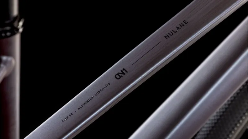 Cube Nulane One Hybrid Bike 2025 in Mineral Grey black Trapeze-4