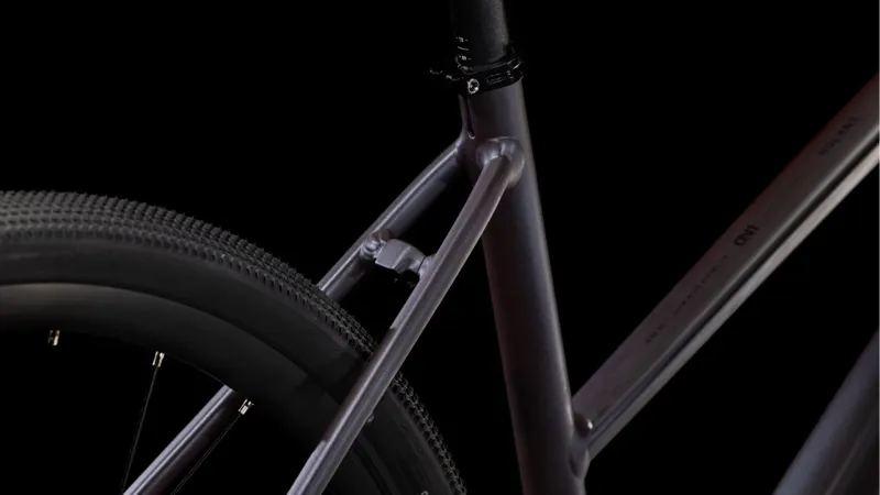 Cube Nulane One Hybrid Bike 2025 in Mineral Grey black Trapeze-5