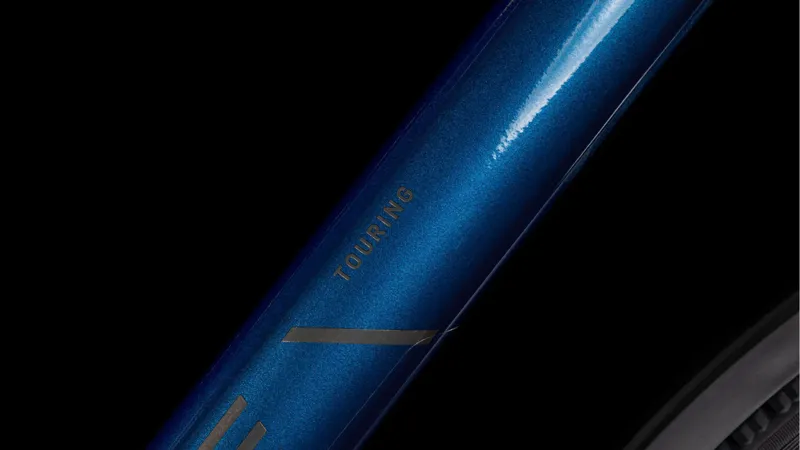 Cube Touring One Hybrid Bike 2025 in Deep sea black chrome Trapeze-4