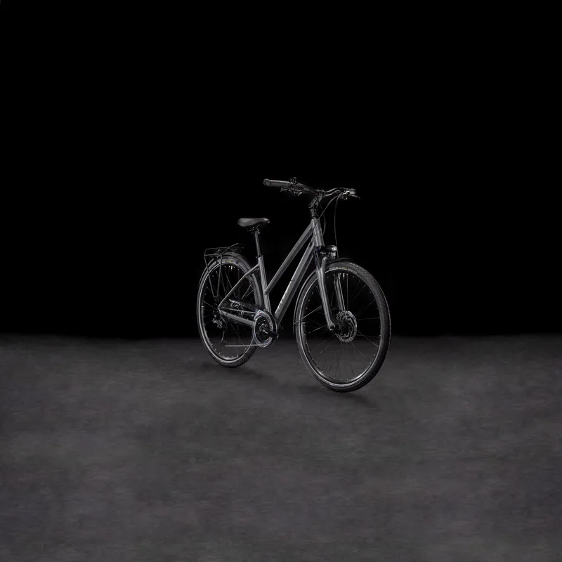 Cube Touring Pro Hybrid Bike 2025 in Slab Grey and Metal-1