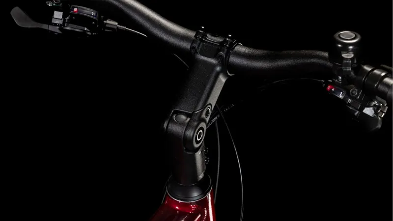 Cube Touring Pro Hybrid Bike 2025 in Maroon and Pearl -3