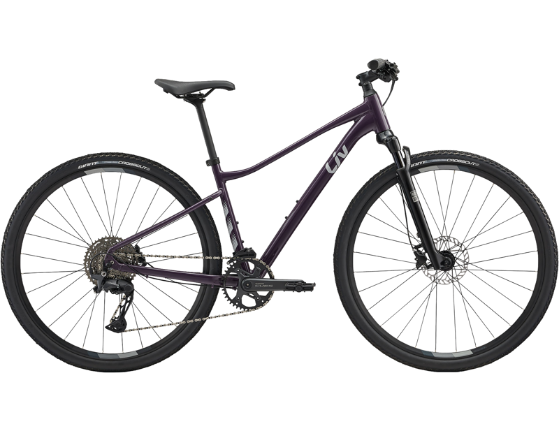 Liv Rove 1 Hybrid Bike 2026 in Tyrian Purple