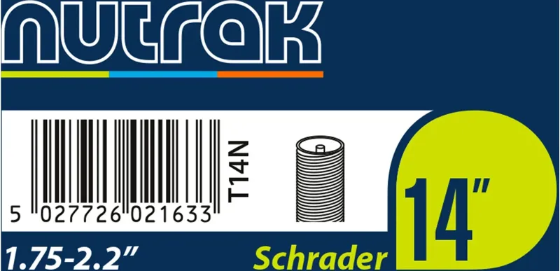 Inner Tube Nutrak 14x1.75-2.125 inch with Schrader Valve