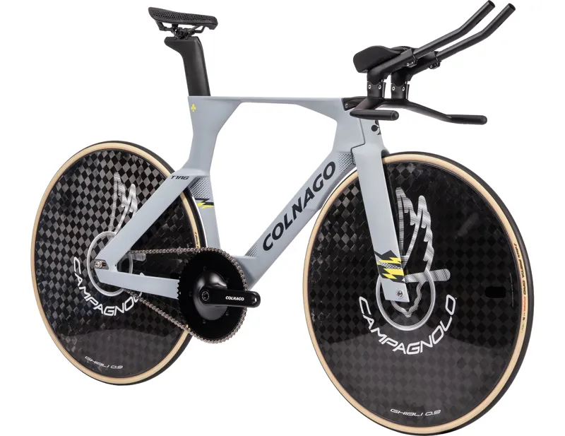 Colnago T1RS Disc 2026 Carbon Track Bike Pursuit Aero Bar Campag in Grey-1
