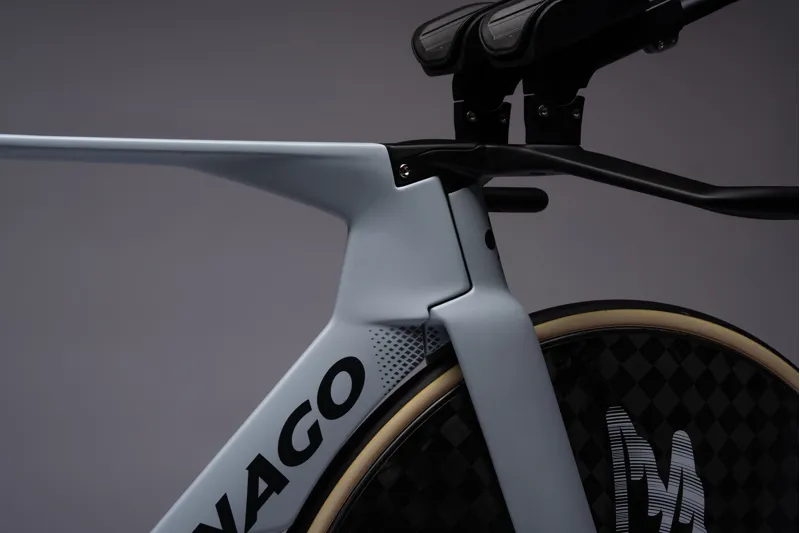 Colnago T1RS Disc 2026 Carbon Track Bike Pursuit Aero Bar Campag in Grey-5