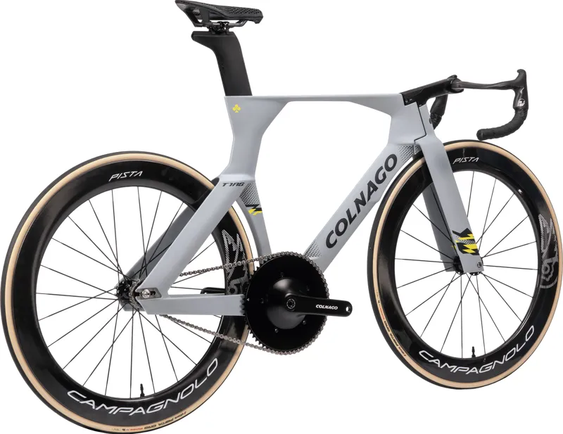 Colnago T1RS Disc 2026 Carbon Track Bike Sprint Drop Bar Campag in Grey-2