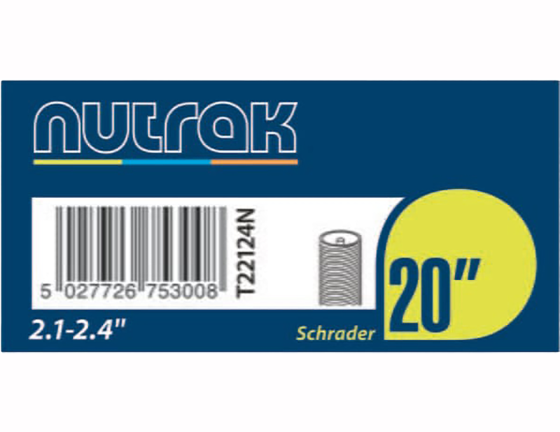 Nutrak 20 x 2.1 - 2.4 inch Schrader Valve Inner Tube