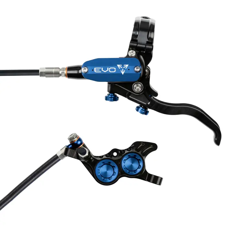 Balfes Bikes Hope Brake EVO GR4 - No Rotor - Left Hand in Black/Blue | Free postage over £30, £10 off first order, price match & 0% finance.