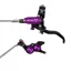 Hope Brake EVO GR4 - No Rotor - BRAIDED - Right Hand in Black/Purple