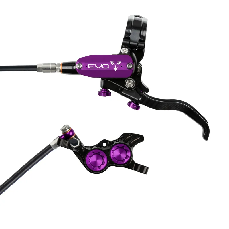 Hope Brake EVO GR4 - No Rotor - Right Hand in Black/Purple