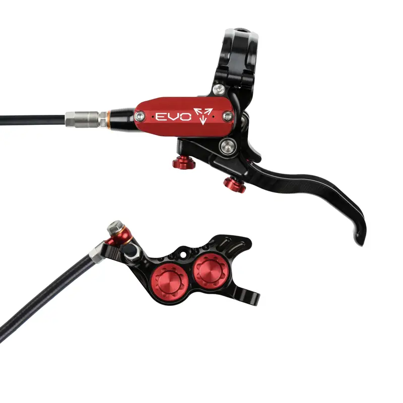 Balfes Bikes Hope Brake EVO GR4 - No Rotor - Left Hand in Black/Red | Free postage over £30, £10 off first order, price match & 0% finance.
