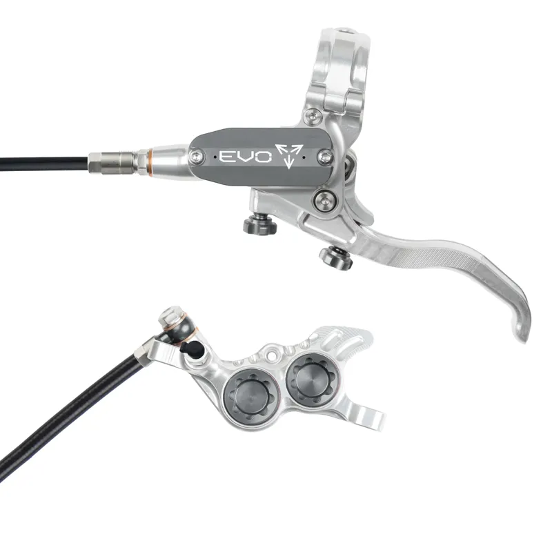 Hope Brake EVO GR4 - No Rotor - Right Hand in Silver/Smoke
