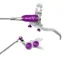Hope Brake EVO GR4 - No Rotor - BRAIDED - Right Hand in Silver/Purple