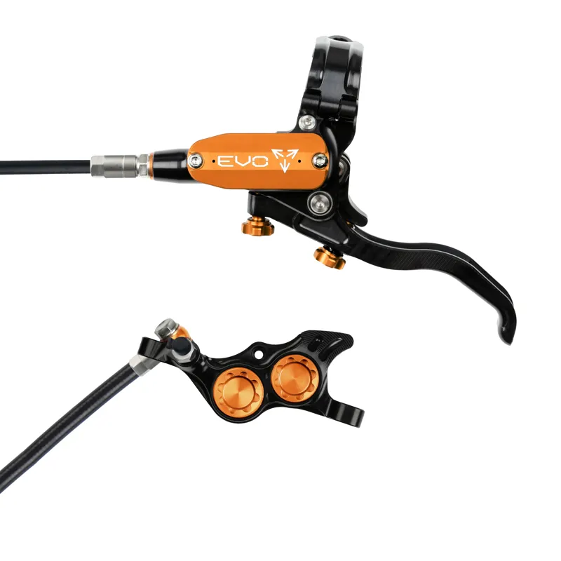 Hope Brake EVO TR4 - No Rotor - Left Hand in Black/Orange