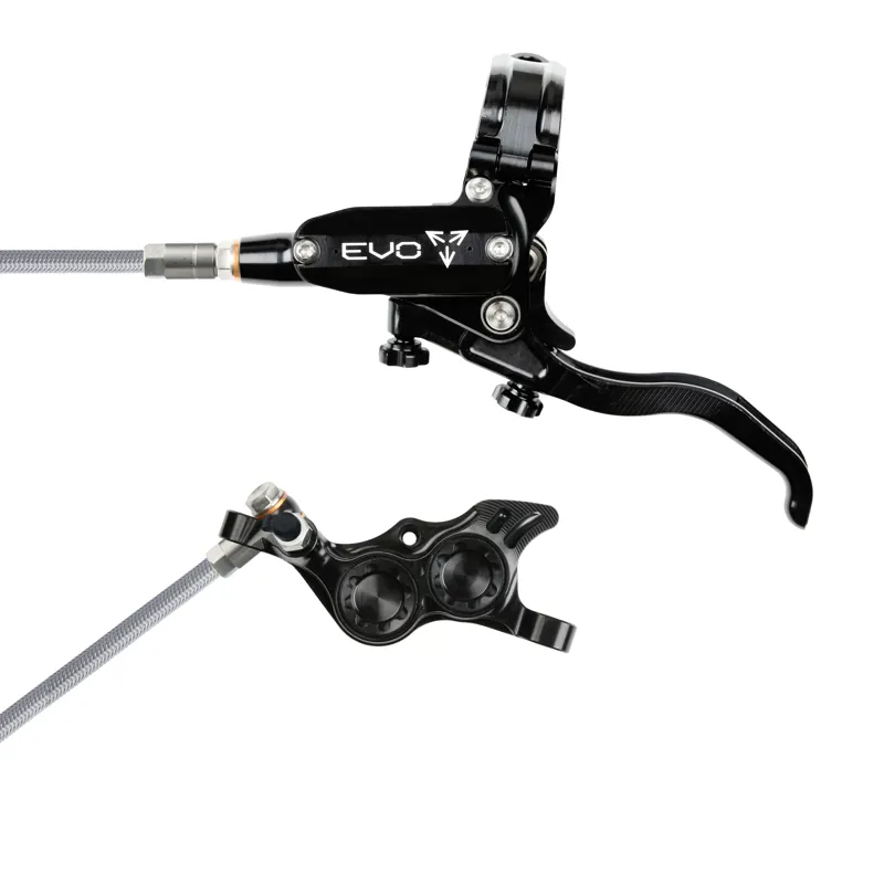 Balfes Bikes Hope Brake EVO TR4 - No Rotor -  BRAIDED - Left Hand in Black/Black | Free postage over £30, £10 off first order, price match & 0% finance.