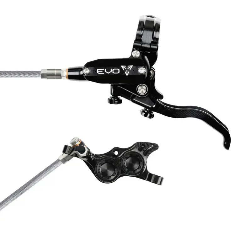Balfes Bikes Hope Brake EVO TR4 - No Rotor - BRAIDED - Right Hand in Black/Black | Free postage over £30, £10 off first order, price match & 0% finance.