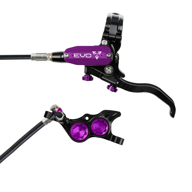 Hope Brake EVO TR4 - No Rotor - Left Hand in Black/Purple