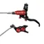 Hope Brake EVO TR4 - No Rotor -  BRAIDED - Right Hand in Black/Red