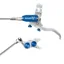 Hope Brake EVO TR4 - No Rotor -  BRAIDED - Right Hand in Silver/Blue