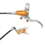 Hope Brake EVO TR4 - No Rotor - Right Hand in Silver/Orange