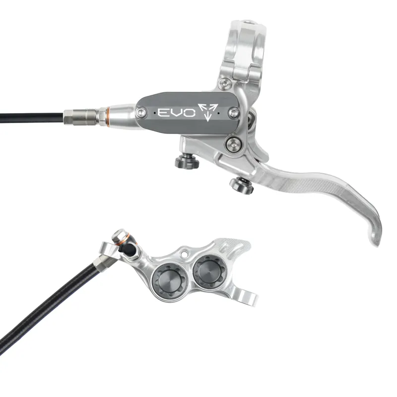 Hope Brake EVO TR4 - No Rotor - Left Hand in Silver/Smoke