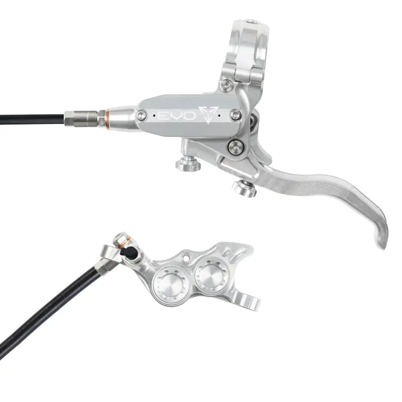 Balfes Bikes Hope Brake EVO TR4 - No Rotor - Left Hand in Silver/Silver | Free postage over £30, £10 off first order, price match & 0% finance.