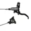 Hope Brake EVO X2 Flatmount - No Rotor -  BRAIDED - Left Hand in Black/Smoke